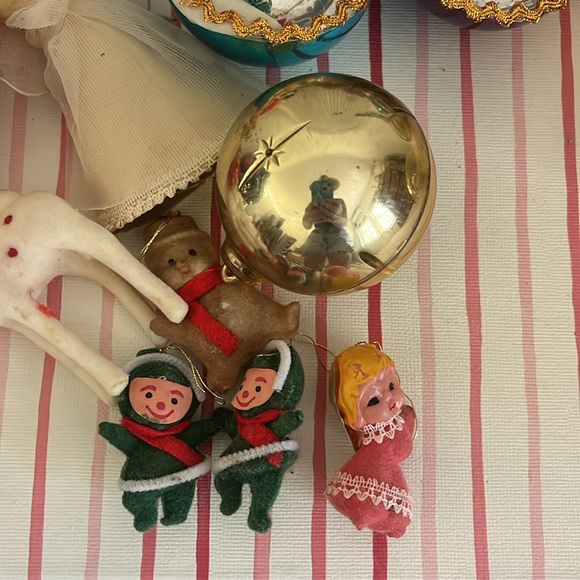 •VINTAGE MIDCENTURY CHRISTMAS ORNAMENT LOT•⬇️FINAL PRICE⬇️🍒AS IS🍒 - Picture 3 of 6